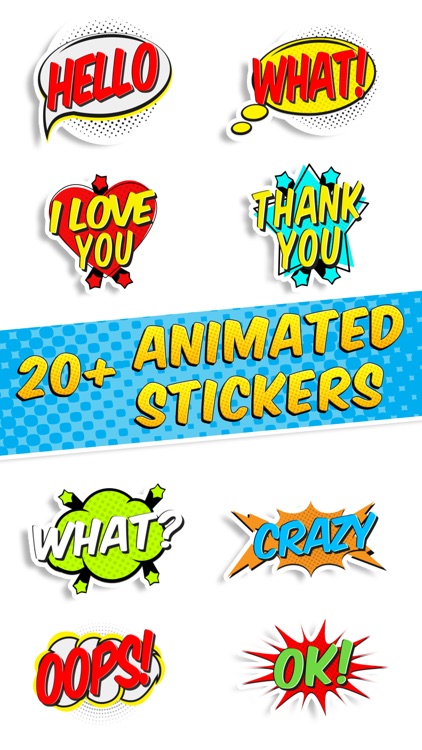 Comics Pop Art Sticker Effects