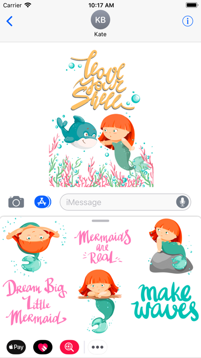 Mermaid Kisses Emojis Stickers screenshot 3