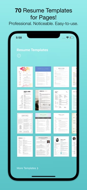 Resume Templates (for Pages)(圖1)-速報App