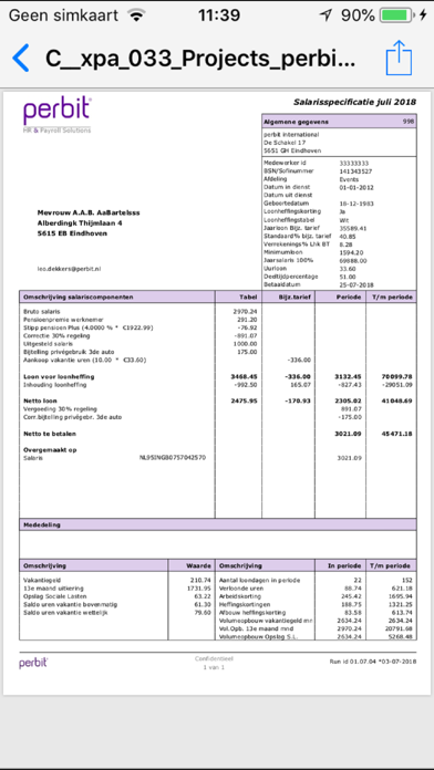 Duisenburgh HRM screenshot 4