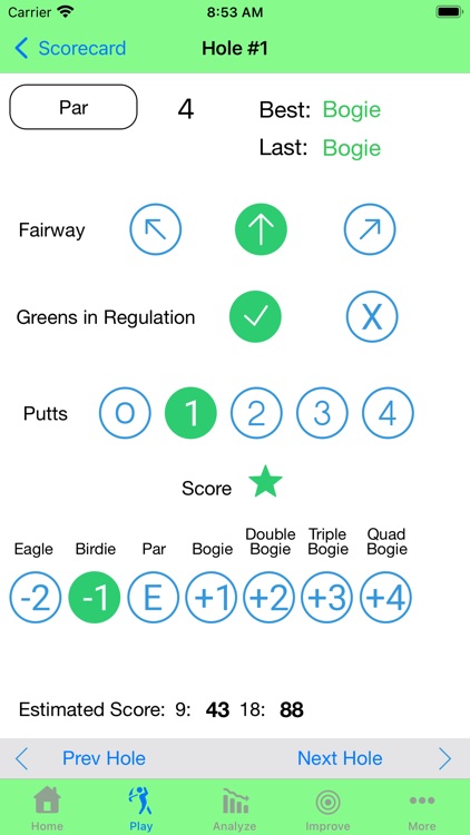 18Bogies Golf Stats Tracker screenshot-1