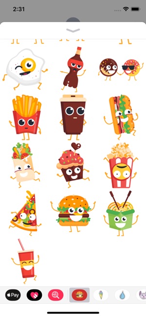 Delicious Fast Food Stickers(圖3)-速報App