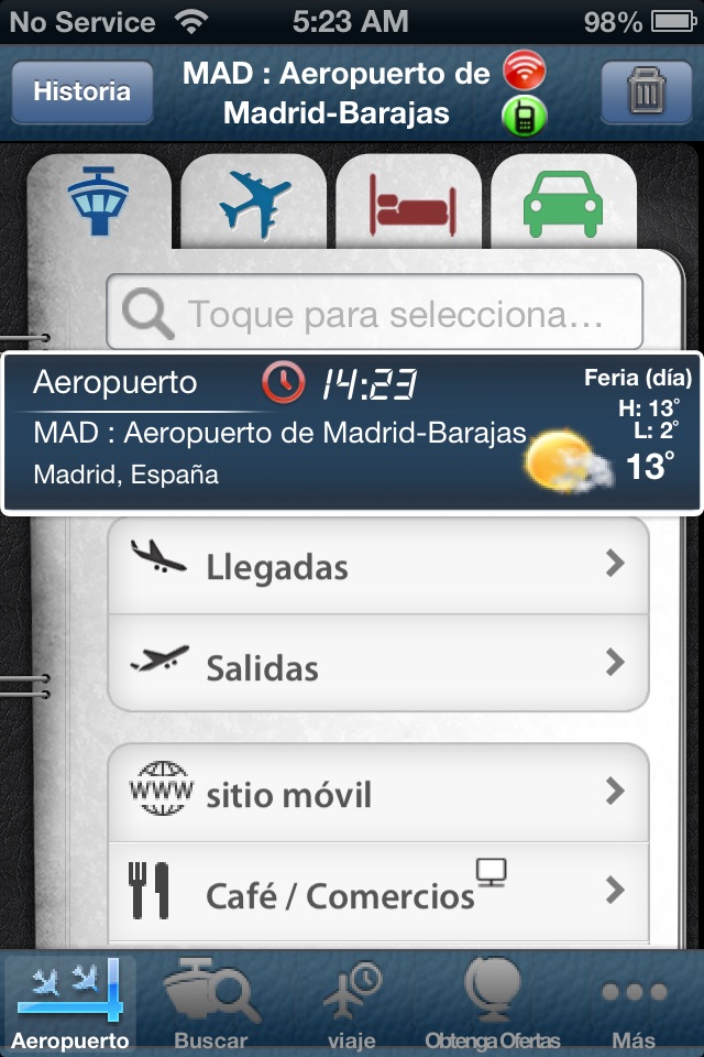 Madrid Airport Info + Radar screenshot 2