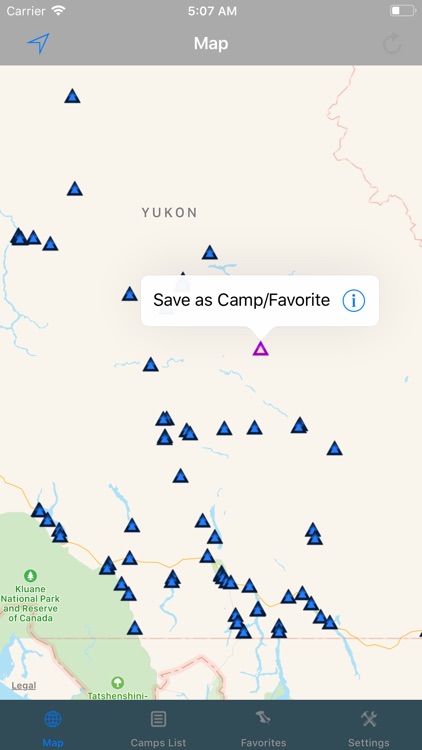 Yukon – Camping & RV spots