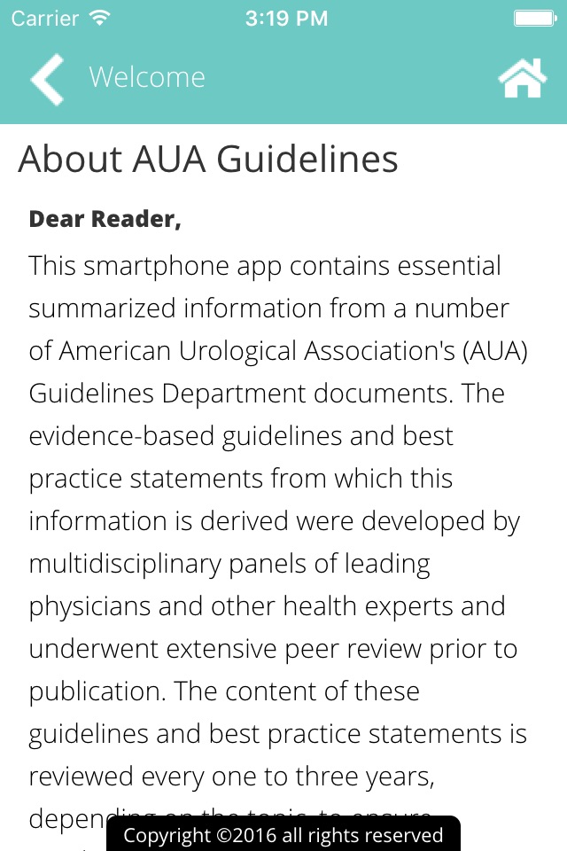 AUA Guidelines at a Glance screenshot 3