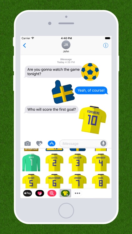 Football Emojis — Team Sweden