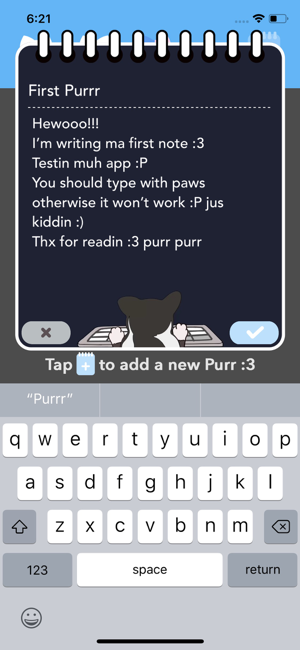 ‎Purrpad Screenshot