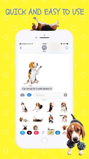 Beagle Fun Emoji Stickers(圖3)-速報App