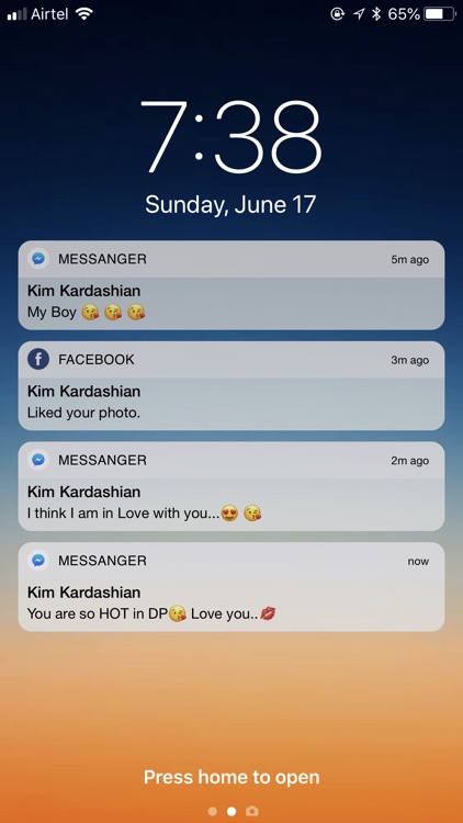 fake text notification message