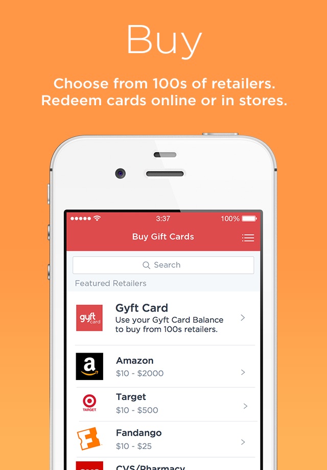 Gyft - Mobile Gift Card Wallet screenshot 3