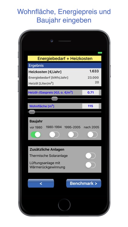 Heizenergie + Heizkosten