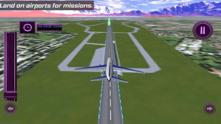 Airplane Flight : 3D Planet screenshot-5