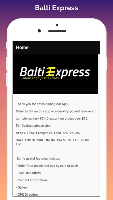 How to cancel & delete Balti Express Rochdale from iphone & ipad 1