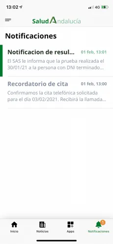 Screenshot 2 Salud Andalucía iphone