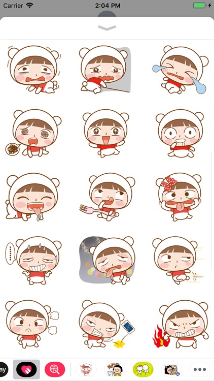 Little Cute Girl Sticker screenshot-3