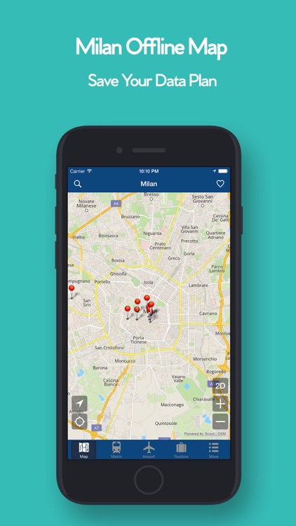 Milan Offline Map, Metro