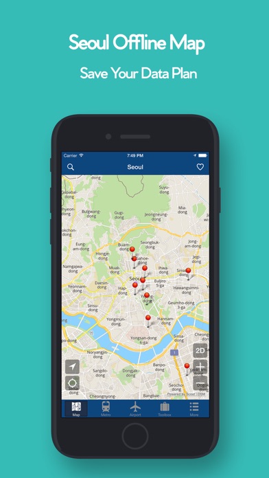 ソウルオフライン地図 - シティメトロエアポートのおすすめ画像1