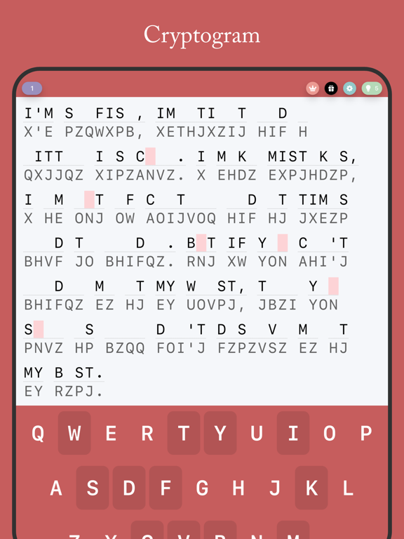Cryptogram - Quote Puzzle screenshot 2
