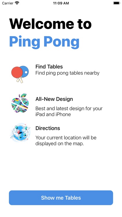 Ping Pong - Map Table Finder