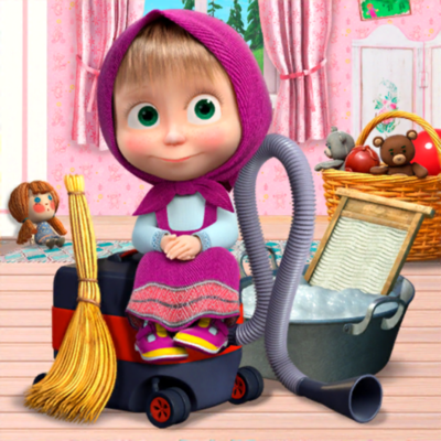Masha and Bear Clean House