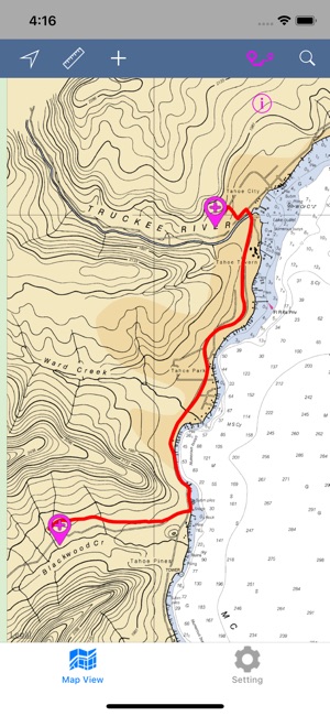 Lake Tahoe – Boating Maps(圖7)-速報App