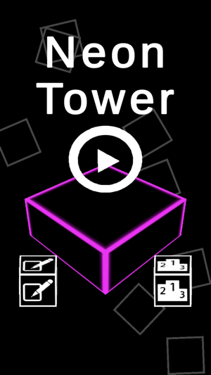 Neon Block Tower