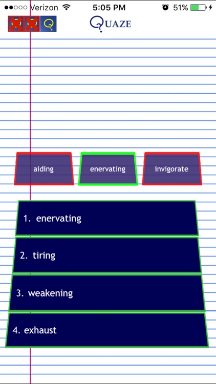 Quaze SAT Vocabulary