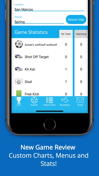 Soccer Stat Recorder 3000 Screenshots