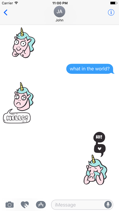 Silly Unicorn Speech Bubbles screenshot 3