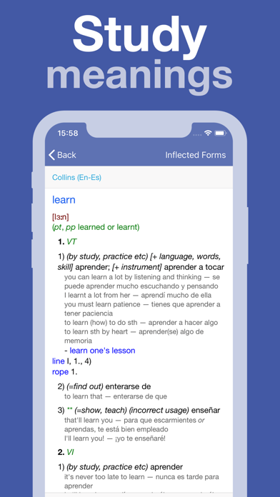 Lingvo Dictionaries: English ‹-› Spanish, French, German, Italian Dictionary Titles Screenshot 2