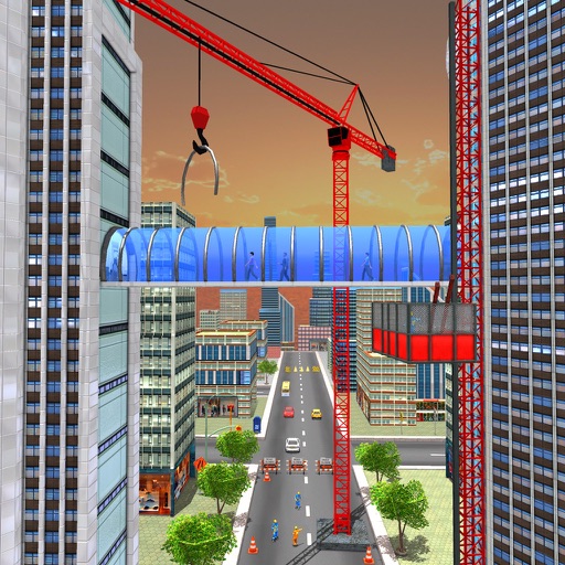 Building Connecting Bridge Sim icon