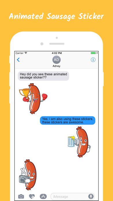 Animated Sausage Stickers screenshot 3