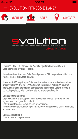 Evolution Fitness e Danza