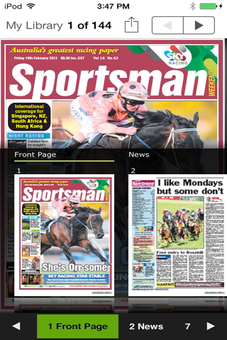 The Sportsman eNewspaper screenshot 2