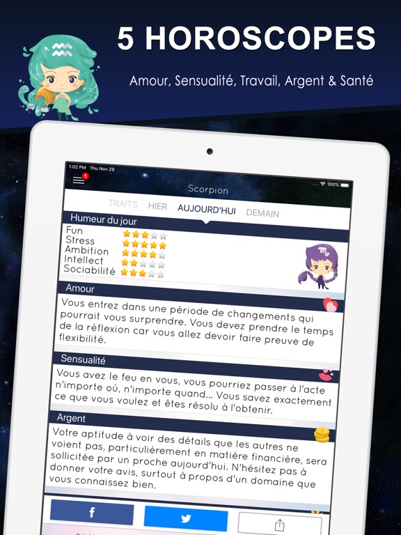 Screenshot #4 pour Astroguide - Horoscope & Tarot