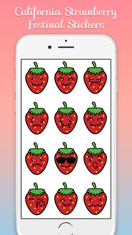 California Strawberry Stickers