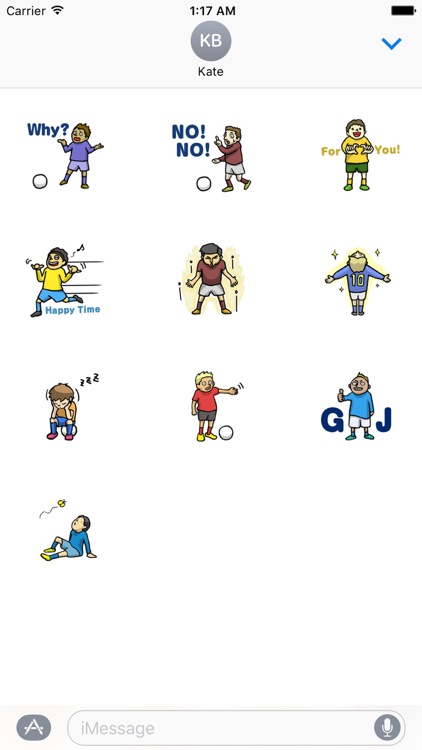 Footballers Stickers Pack