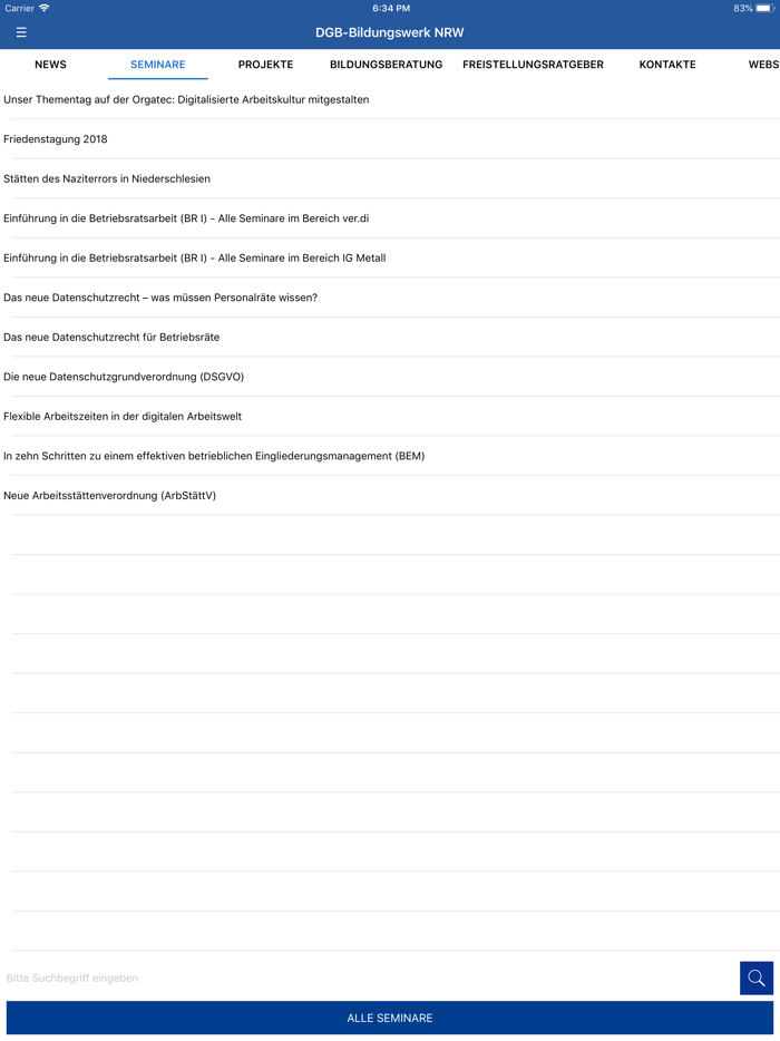 DGB Bildungswerk NRW Seminare