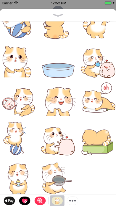 Chubby Kitty Animated Stickers screenshot 2