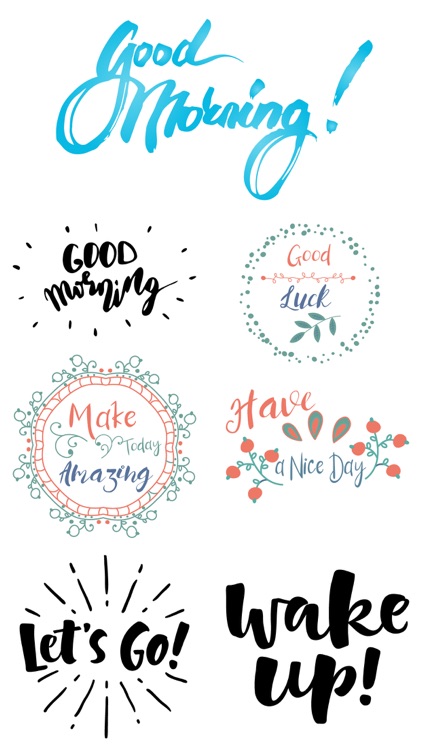 Good Morning Stickers Pack App