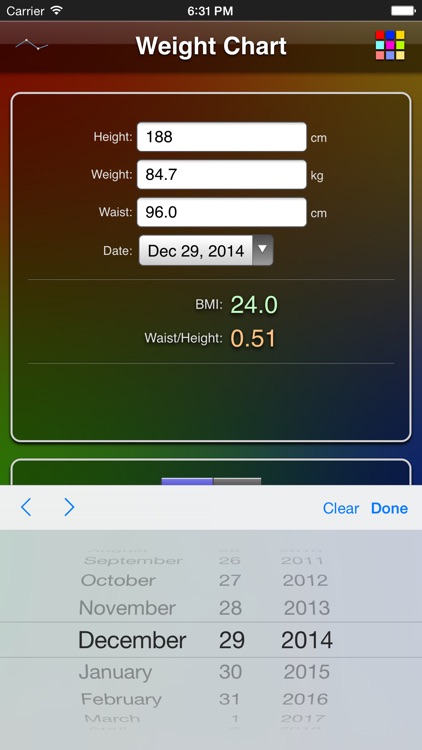 Weight Chart screenshot-4