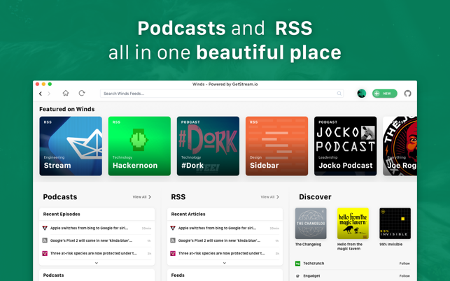 Winds - RSS & Podcasts(圖1)-速報App