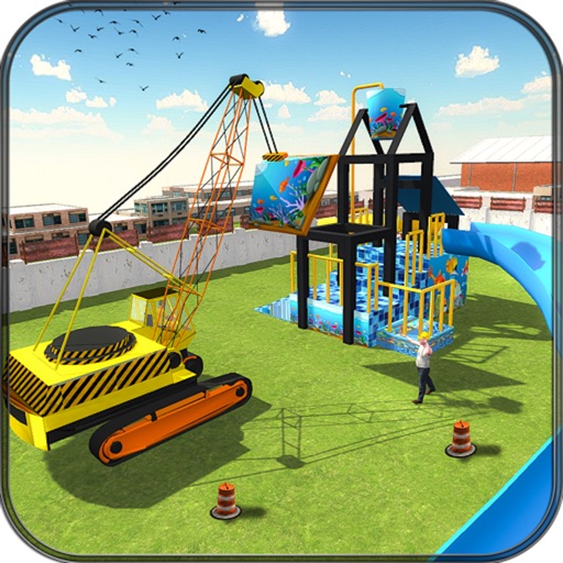 Water Park Construction Sim 3D iOS App