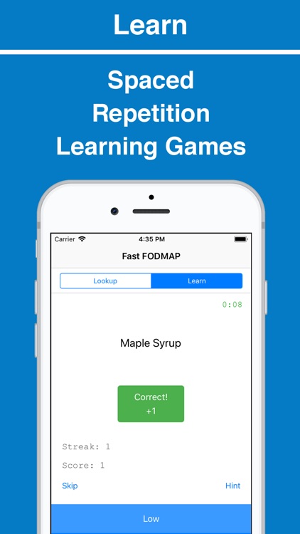 Fast FODMAP Lookup & Learn