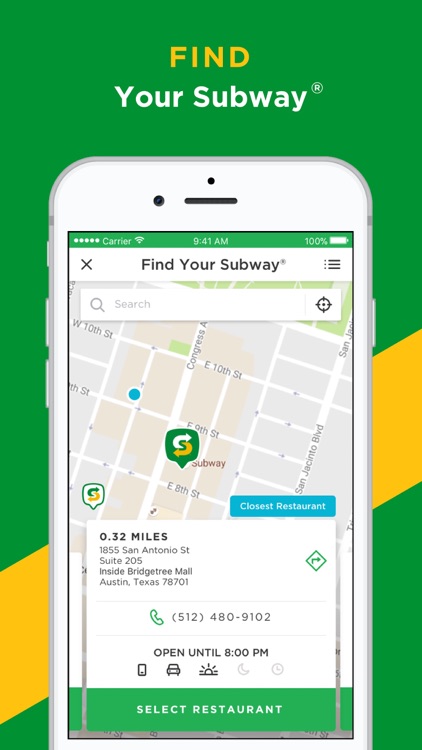 Subway coupons app