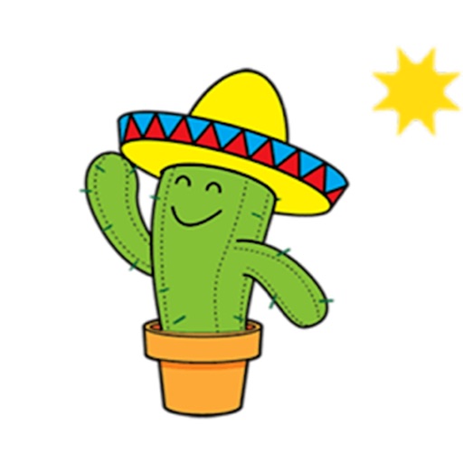 Cute Cactus Cactusmoji Sticker