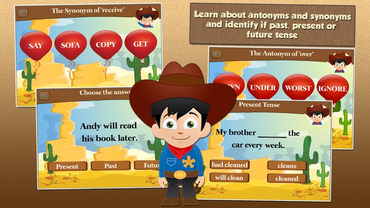 Cowboy Kid Games for 2nd Grade screenshot-4