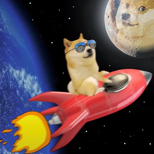 Dogecoin To Moon Icon