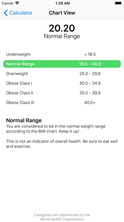 BMI Calculator++ screenshot-5