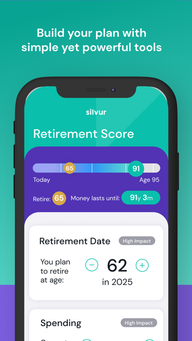 Silvur: Retirement Planner screenshot 3